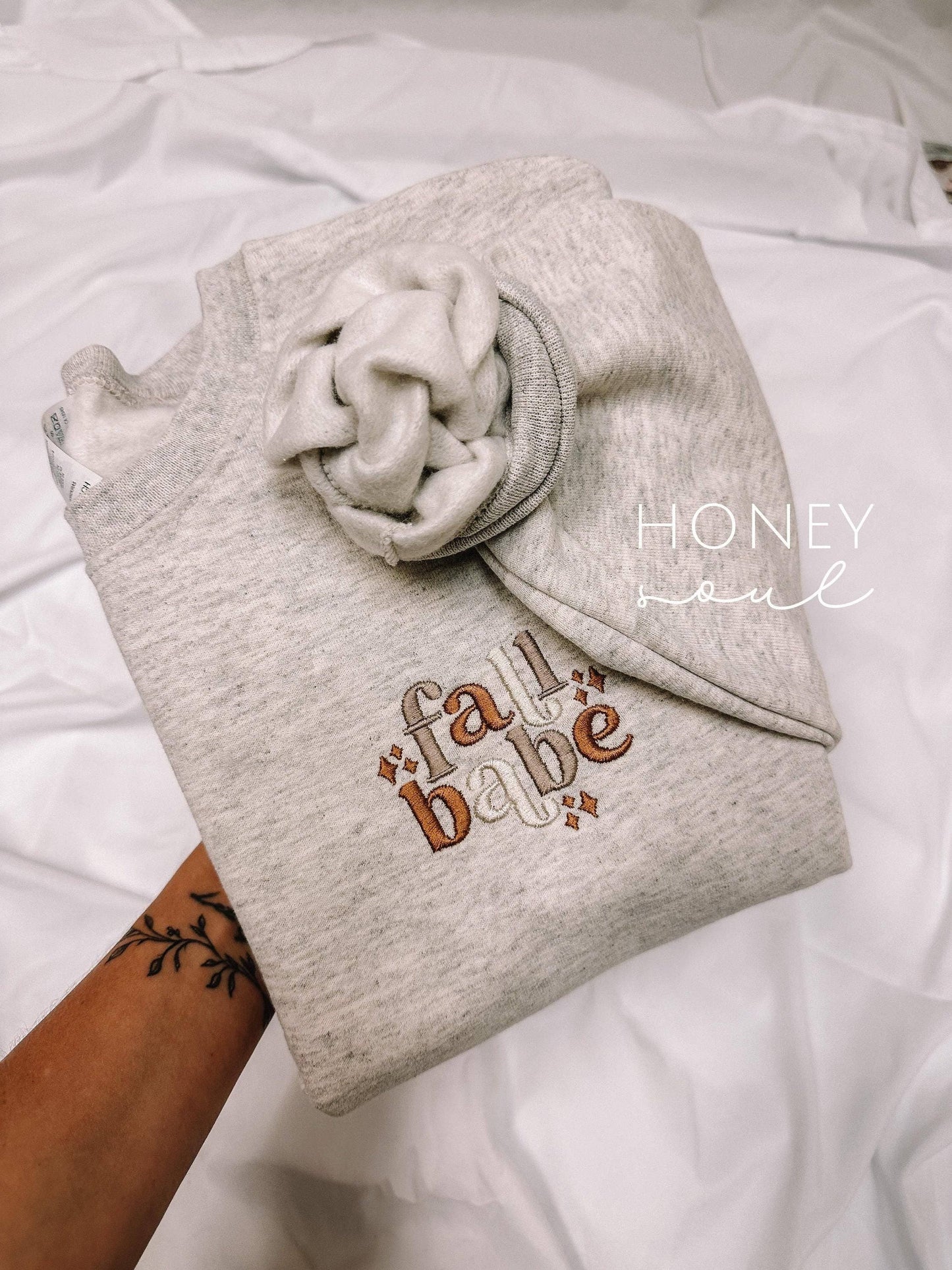 Embroidered Fall Babe Sweatshirt