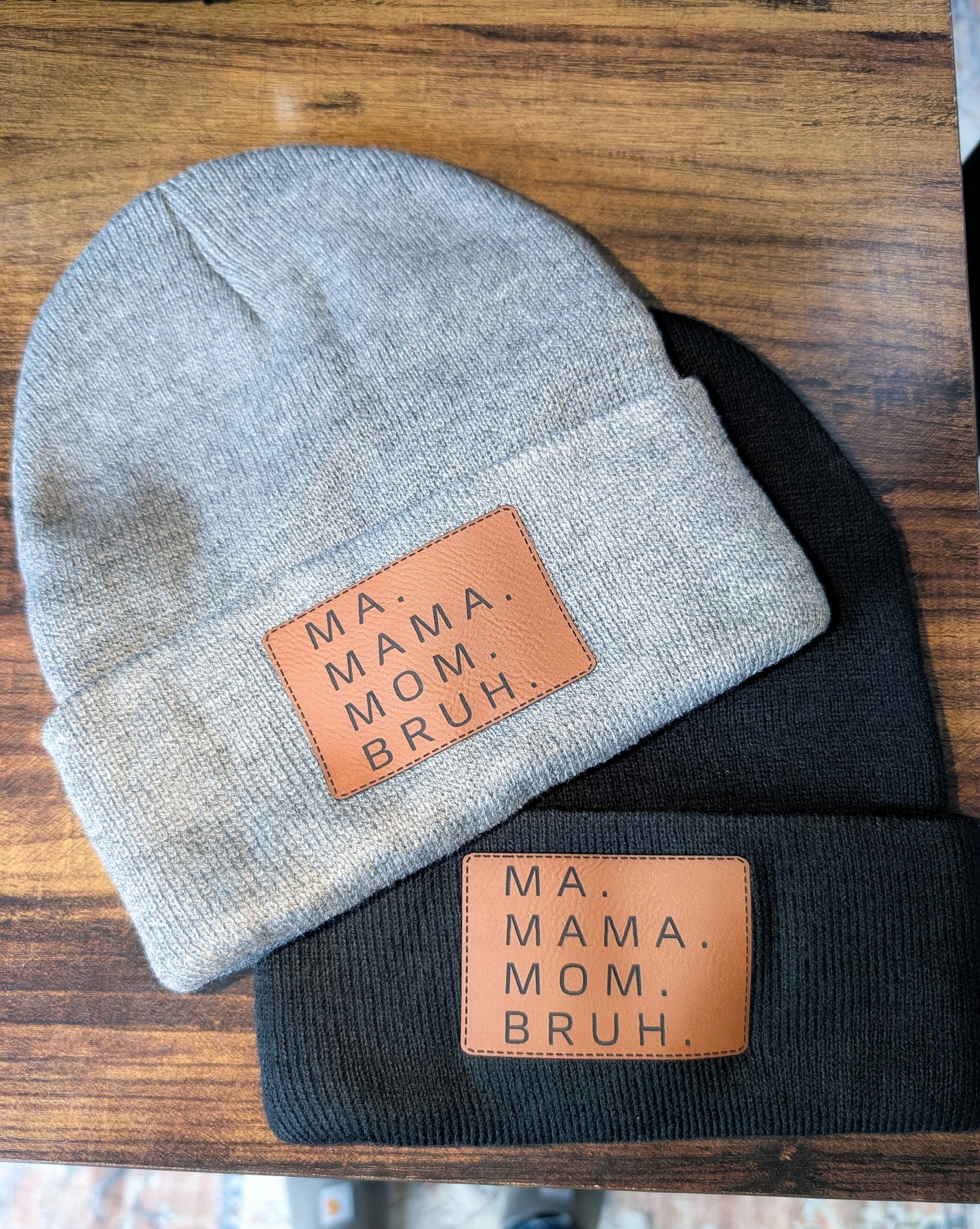 Ma, Mama, Mom, Bruh Patch Beanie
