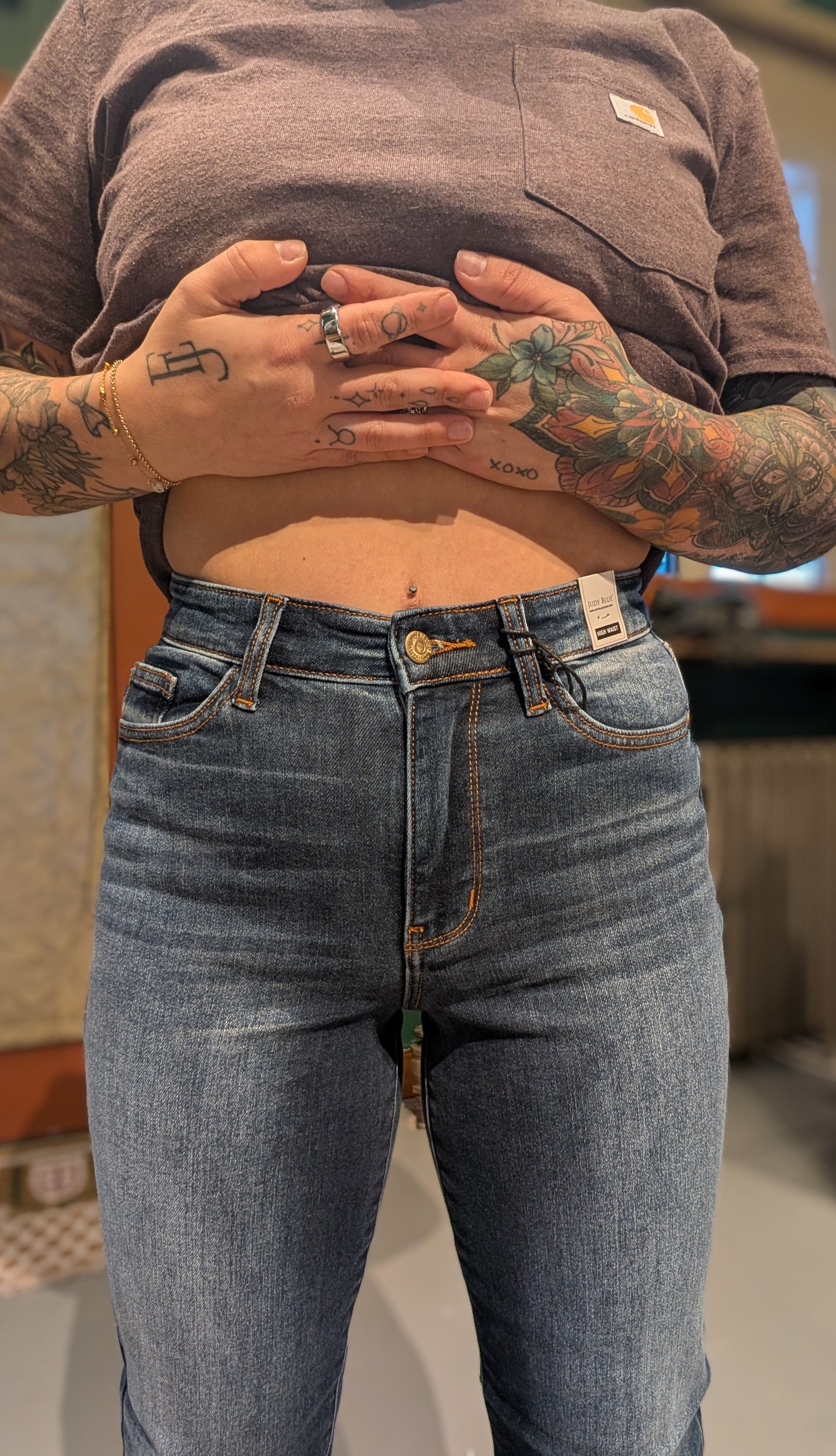 Vintage Wash Straight Jeans Judy Blue