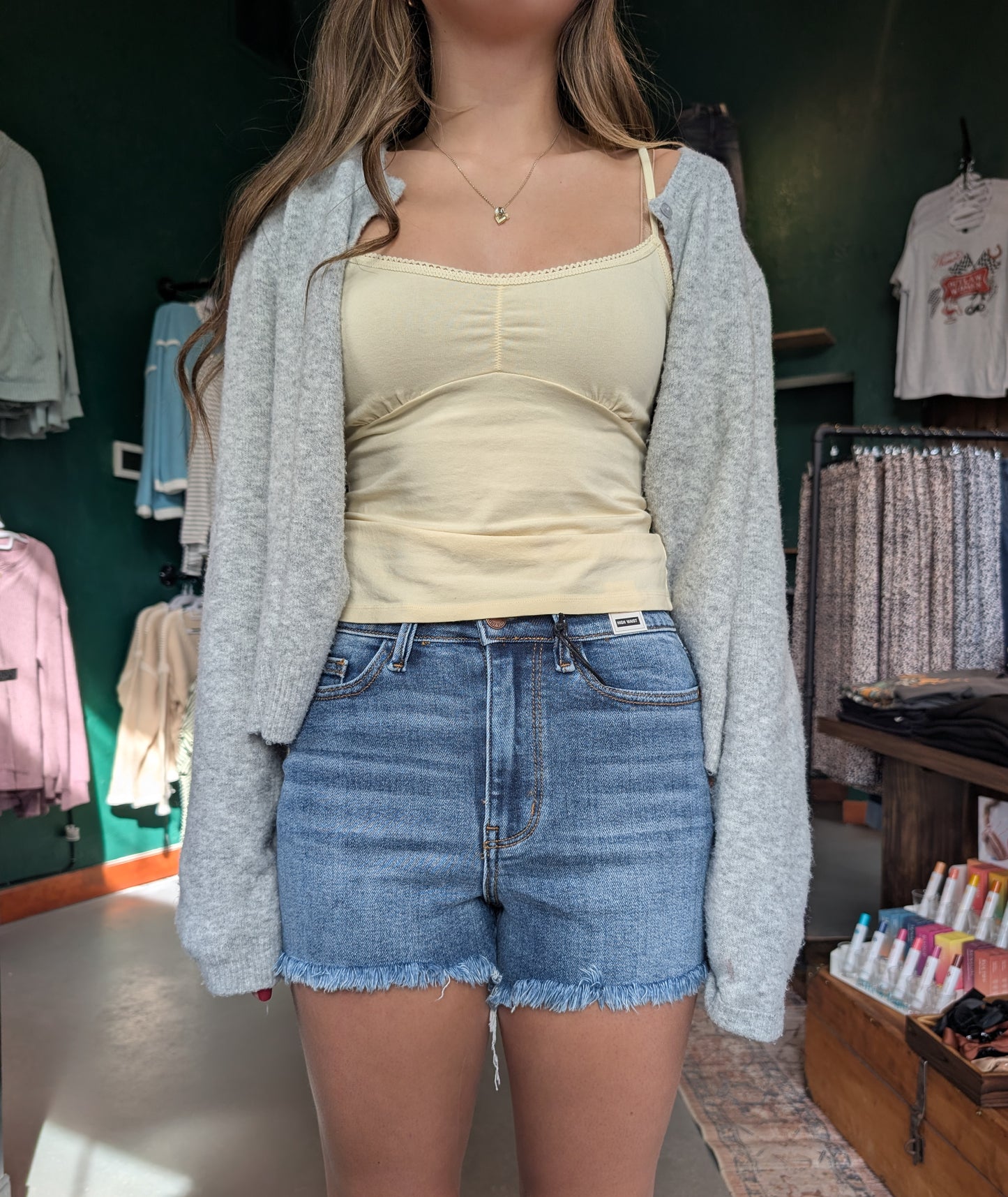 Medium Wash Frayed Judy Blue Shorts