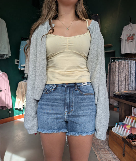 Medium Wash Frayed Judy Blue Shorts