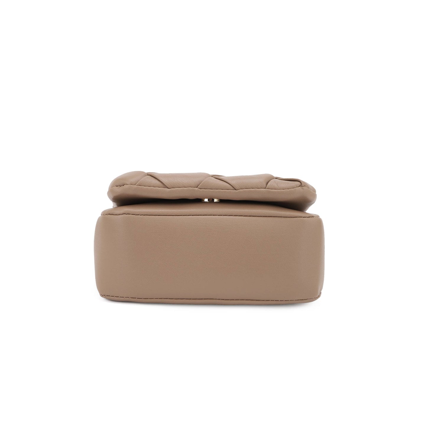 Mini Woven Flap Crossbody Bag