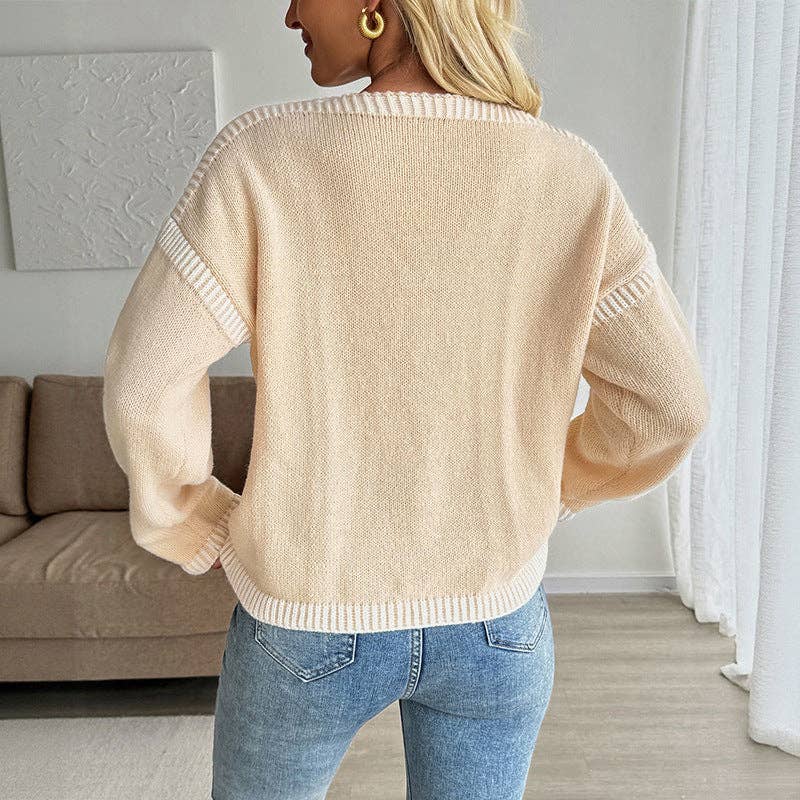 Tie Front Knit Cardigan Sweater
