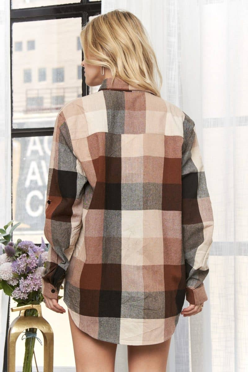 Flannel Button Down Shirt