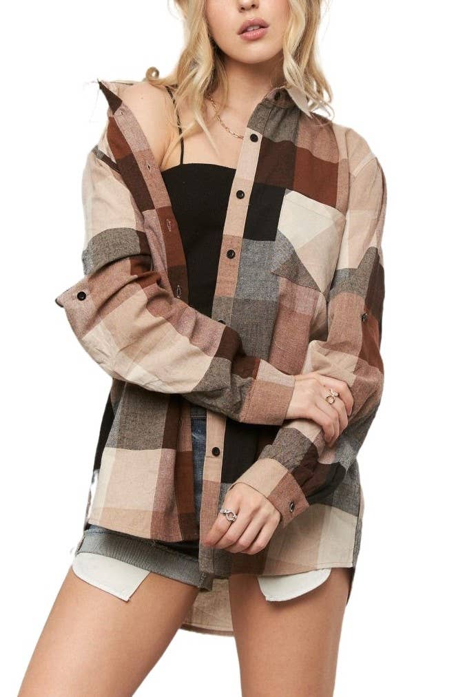 Flannel Button Down Shirt