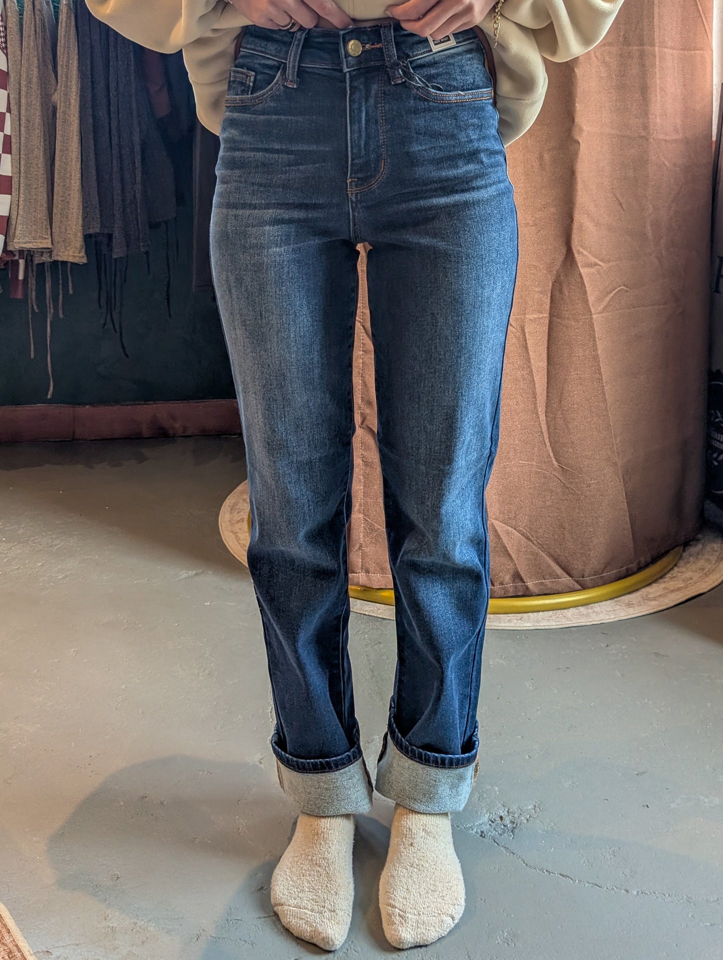 Vintage Wash Straight Jeans Judy Blue