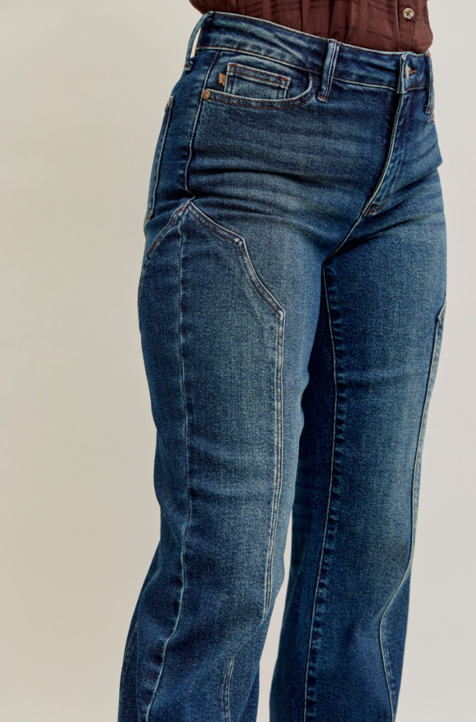 Straight Western Seam Detail Judy Blue