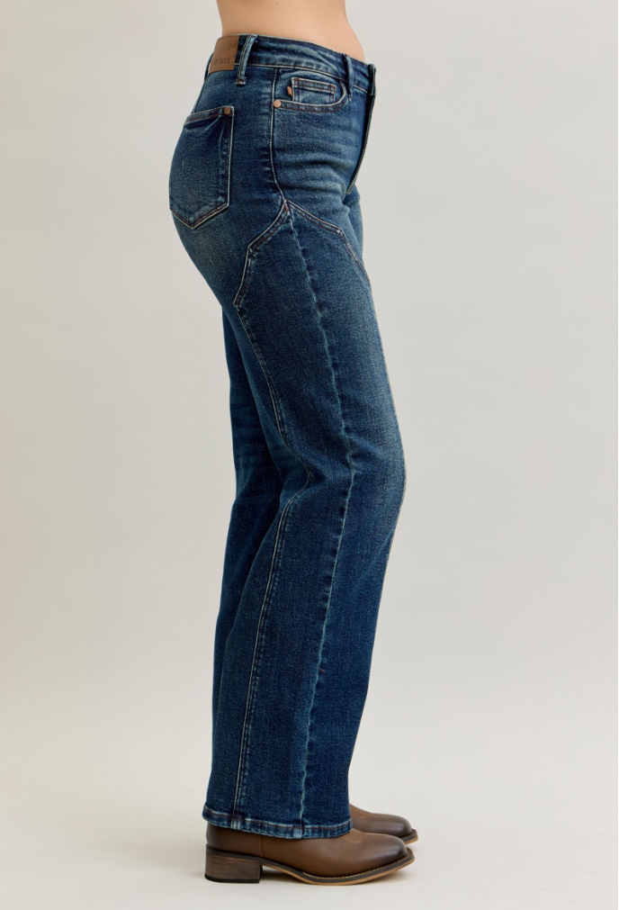 Straight Western Seam Detail Judy Blue