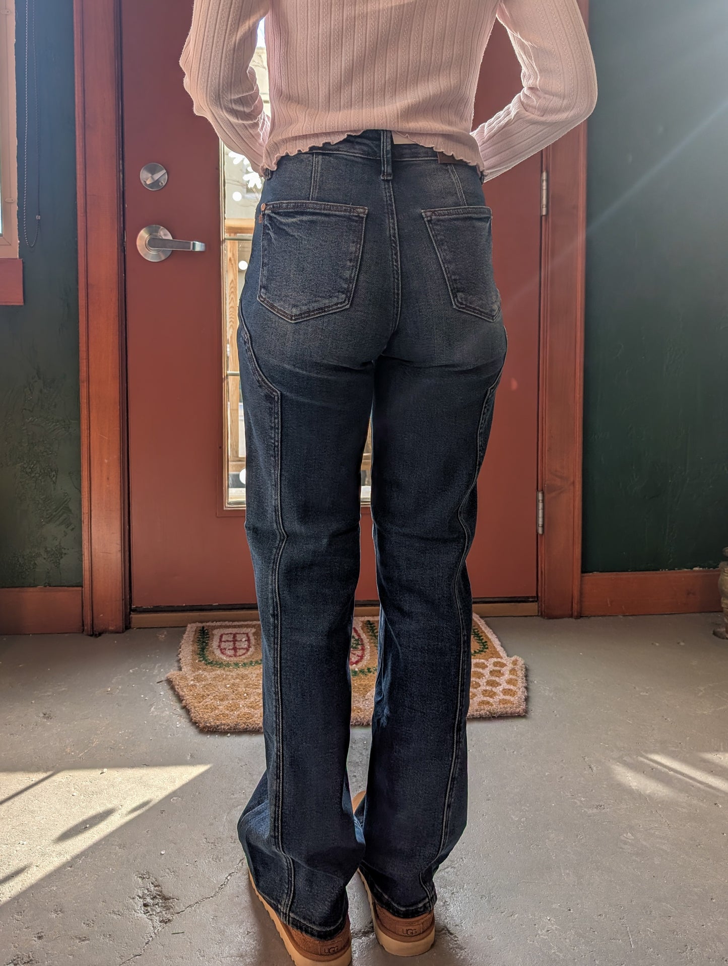 Straight Western Seam Detail Judy Blue