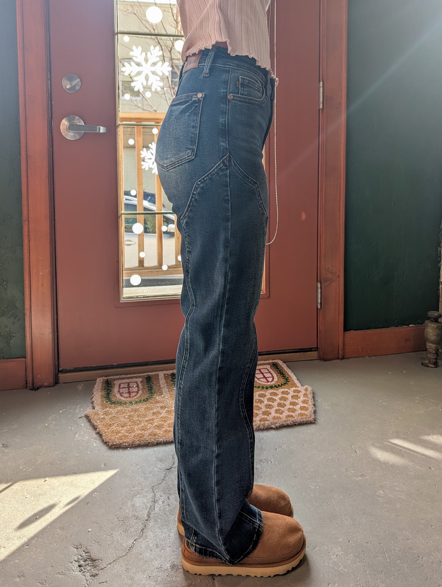 Straight Western Seam Detail Judy Blue